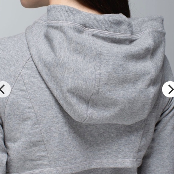 Lululemon After Asana Hoodie Size 8 Heathered Medium Grey - Picture 8 of 16